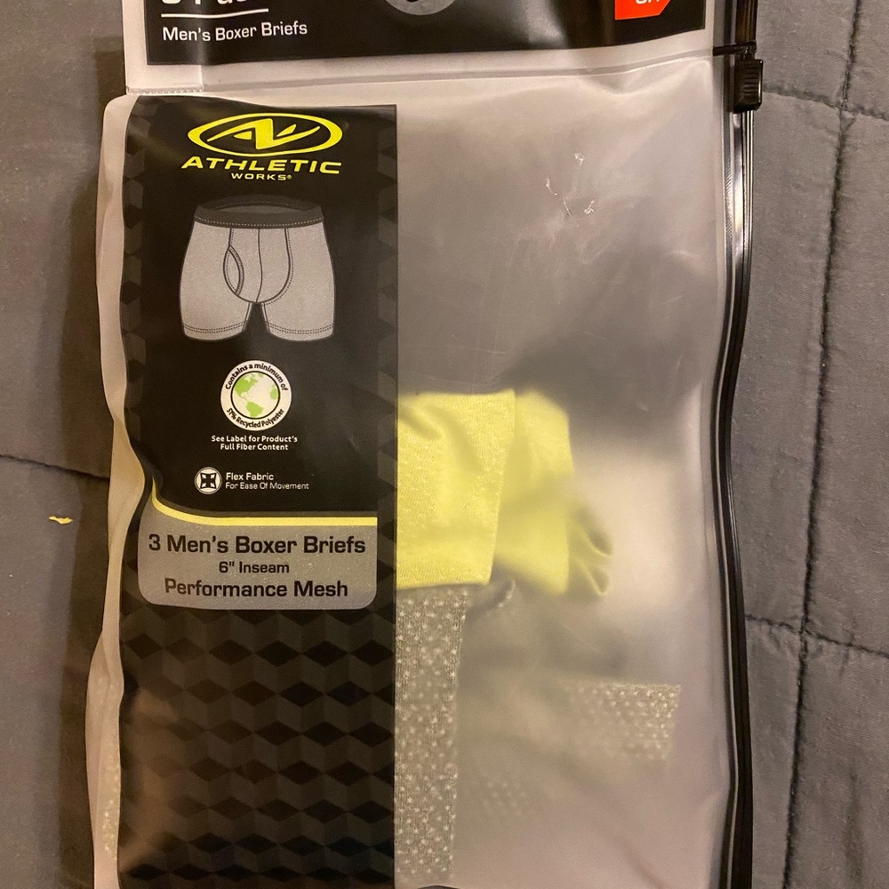 Athletic Works Men's Sustainable Mesh Boxer Brief